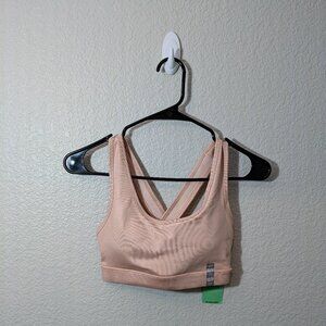 BNWT Forever 21 tan criss cross back sports bra - Size XS